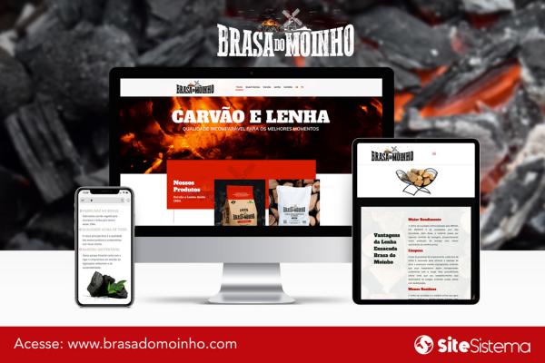 Site Brasa do Moinho Carvão e Lenha