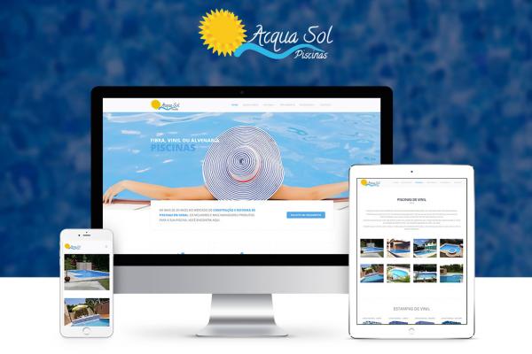 Site e Logo AcquaSol Piscinas