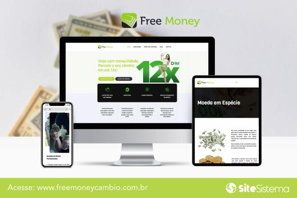 Site FreeMoney Casa de Câmbio de Moedas